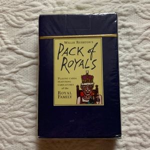 PLAYING CARDS PACK OF ROYALS WILLIE RUSHTONS HARRODS CARICATURES-((NEW-SEALED))